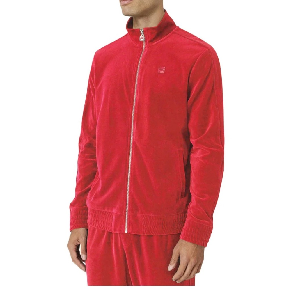 New Fila Red Velour Tracksuit 4XL